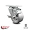 Service Caster 3 Inch Semi Steel Wheel Swivel Top Plate Caster with Brake SCC-20S315-SSR-TLB - alternate 6